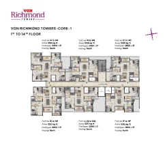 vgn richmond towers core 1 - 1 to 14 floor