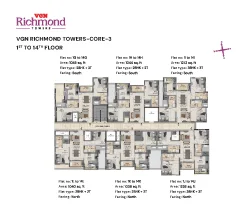 vgn richmond towers core 3 - 1 to 14 floor